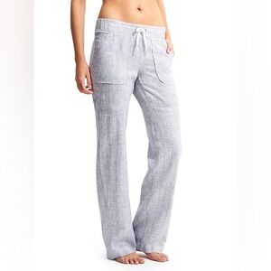 Women's Casual linen stripe Pants